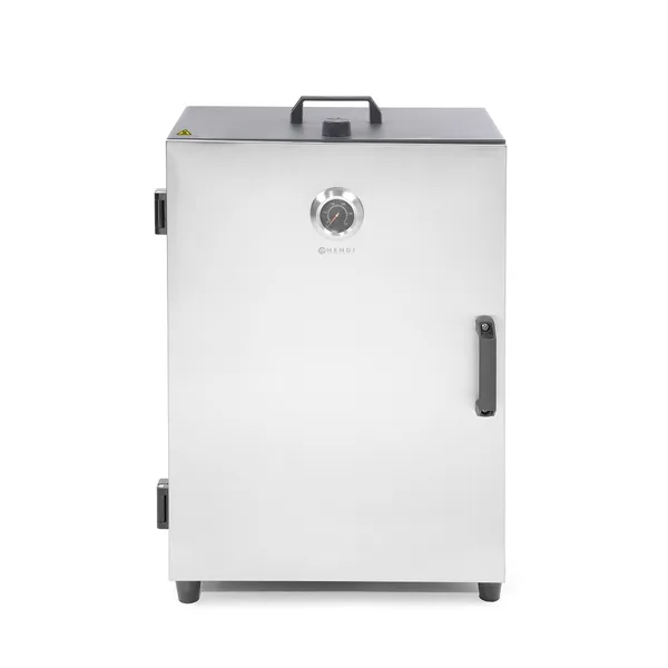 Afumatoare electrica 1600 W cu 3 rafturi si 3 agatatoare pentru carne 540x380(H)720 mm Ino