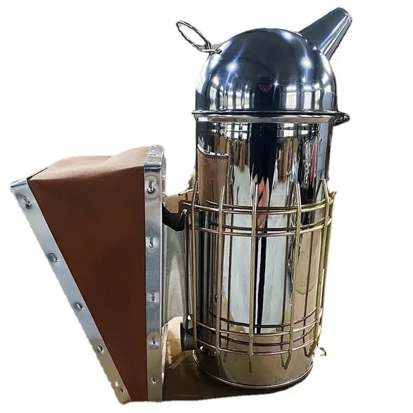 Afumator Apicol din Inox cu cap rotund si burduf