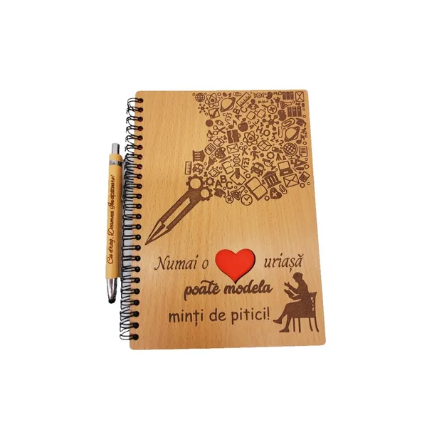 Agenda si pix cadou pentru invatatoare