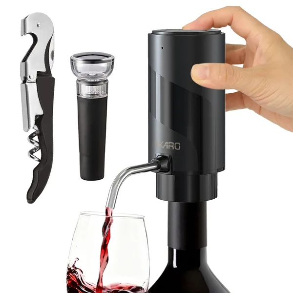 AIKARO - Aerator de Vin Electric Turnator Reincarcabil Decantor Automat