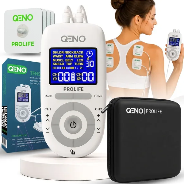 Aparat De Masaj Cu Electrostimulare Pentru Fizioterapie/Electroterapie QENO ProLife
