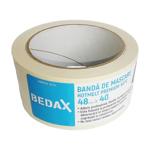 Banda de mascare Hotmelt Premium Bedax 48 mm x 40 m