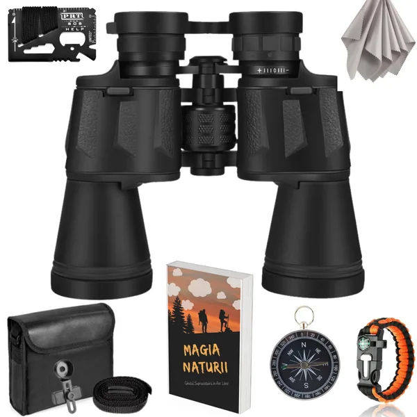 Binoclu QRIZEN Profesional 20x50 HD cu Lentile FMC si Prisma BAK4