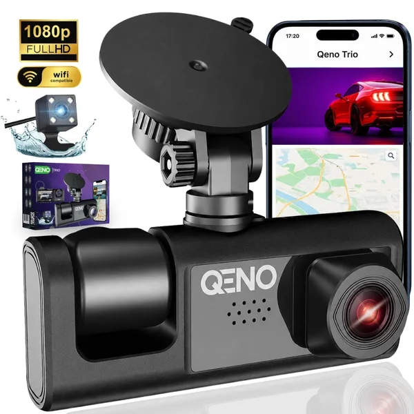Camera Auto DVR Tripla Qeno TRIO