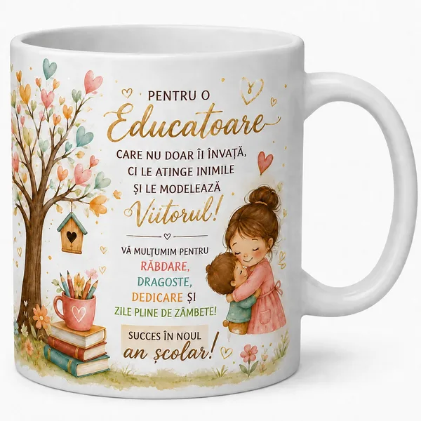 Cana personalizata cadou pentru Educatoare