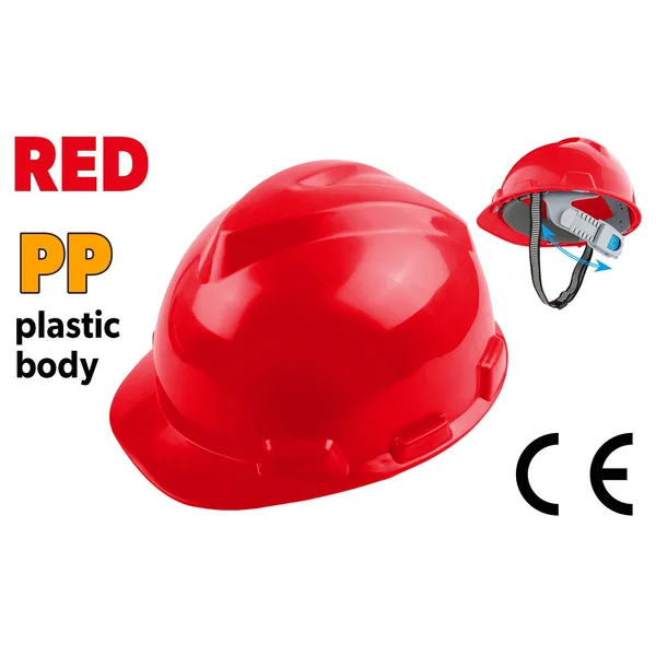 Casca de protectie TOLSEN rosie