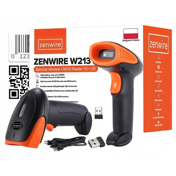 Cititor & Sanner Coduri de Bare Laser Zenwire W213