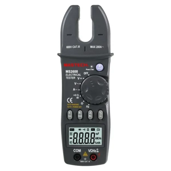 Cleste ampermetric digital Mastech MS2600 pentru curenti de scurgere
