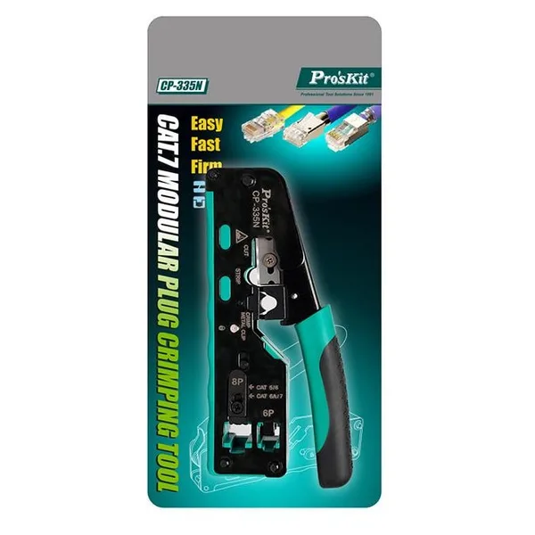 Cleste de sertizare modular RJ45 Cat5/ Cat6 /Cat7 3in1 taiere /dezizolare /sertizare Pro's