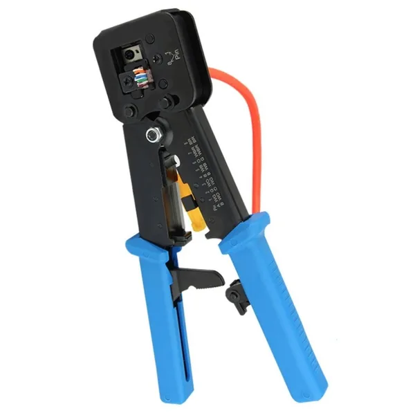 Cleste profesional LanKATT pentru sertizare mufe Pass Through sertizat modular RJ45 / RJ11