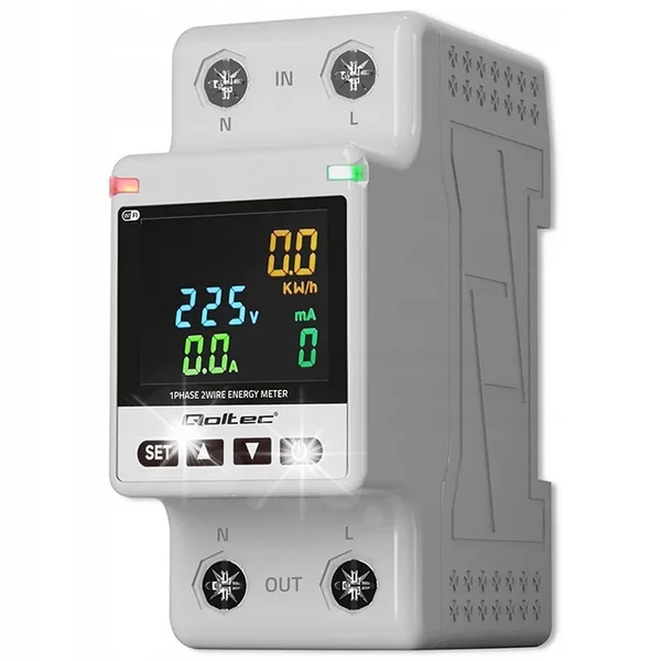 Contor electronic de energie monofazat Qoltec
