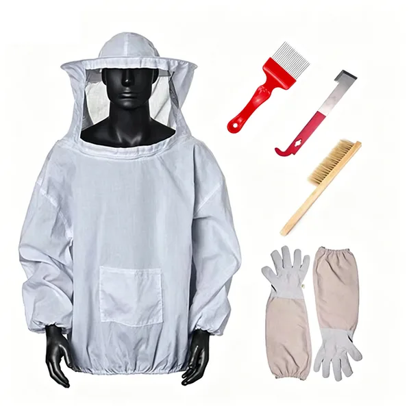 Costum apicultor BOMSTOM alb