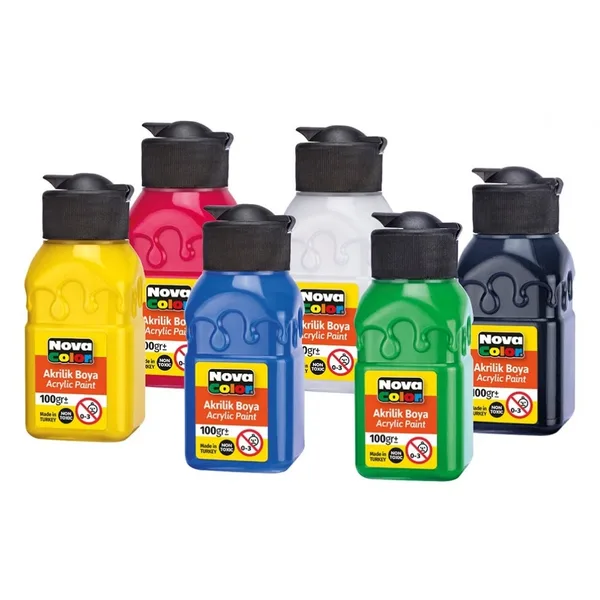 Culori acrilice 6 culori X 100 ml / set
