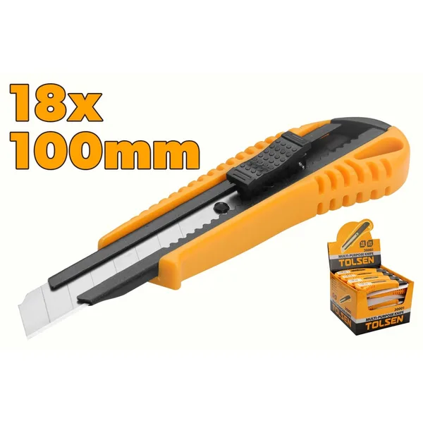 Cutter cu lama cu clic 18x100 mm