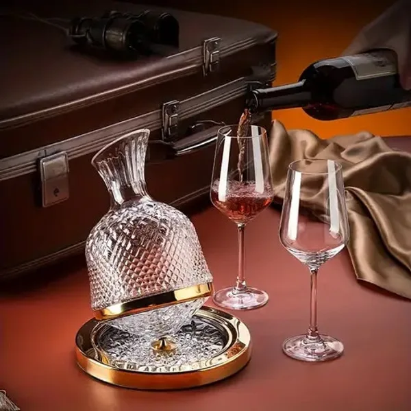 Decantor CuDeToate de Vin Rotativ de lux