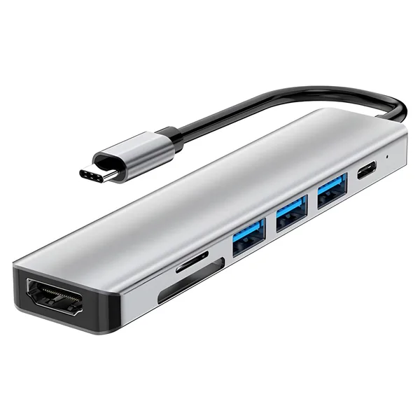 Docking Station EQZER 7 In 1 Type-C