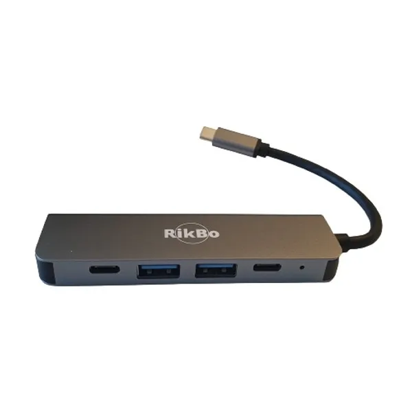 Docking Station USB C 5 in 1 RikBo USB Type-C la 1 x USB-C - Power Delivery