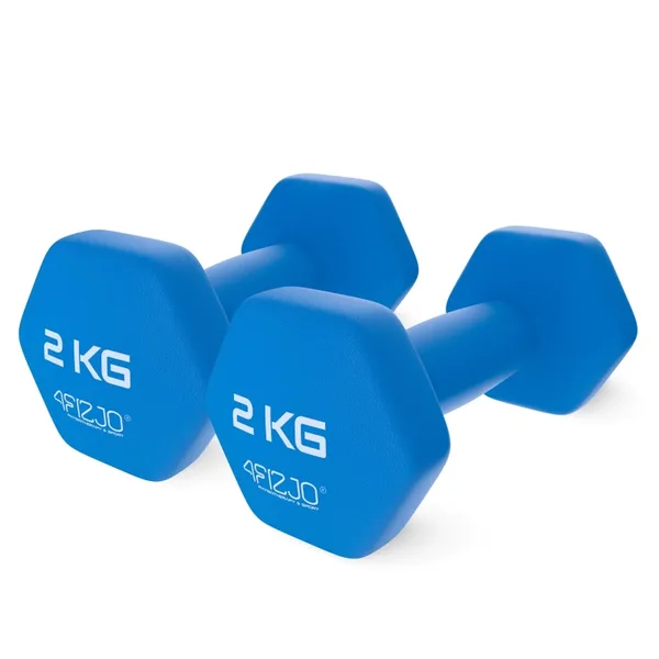 Gantere din fonta 2 x 2 kg