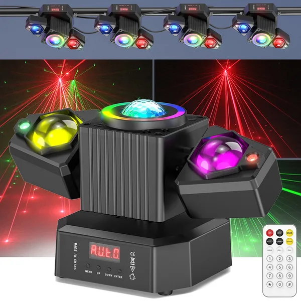 JAJALUYA Lumina de petrecere cu cap mobil de 105 W