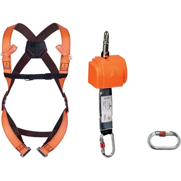 Kit Anticadere Cu Ham De Siguranta Si Lonja Cu Absorbitor