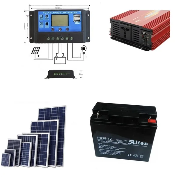 Kit solar cu panou fotovoltaic 100W