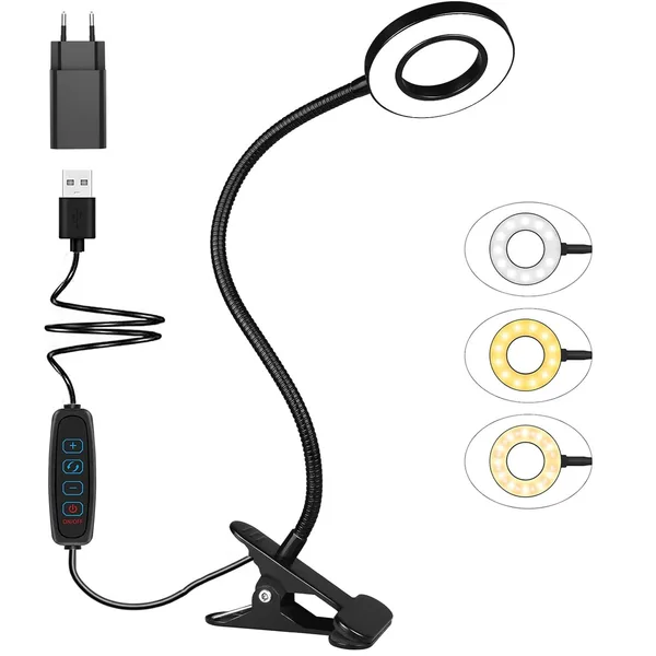 Lampa de birou cu prindere