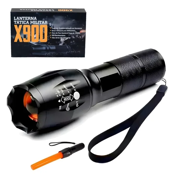 Lanterna Tactica LED X900 Reincarcabila