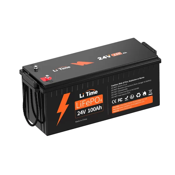 LiTime 24V 100Ah Lithium LiFePO4 Batterie