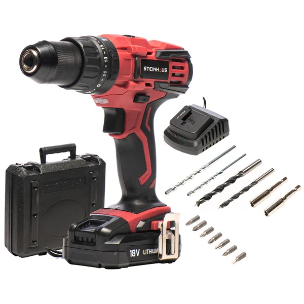 Masina de gaurit si insurubat cu percutie (bormasina) cu acumulator 18V 2.0Ah Li-Ion Stein