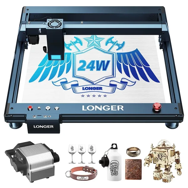 Masina de gravat cu laser 20W LONGER Laser B1 Gravor laser precis pentru lemn metal acril 