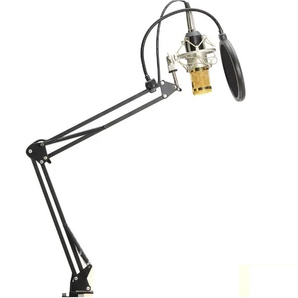 Microfon Profesional de Studio Condenser BM800 cu stand inclus pentru Inregistrare Vocala