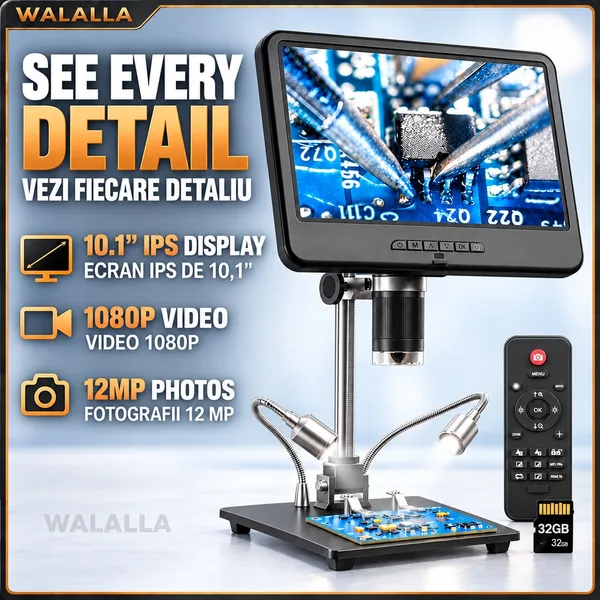 Microscop digital LCD de 10
