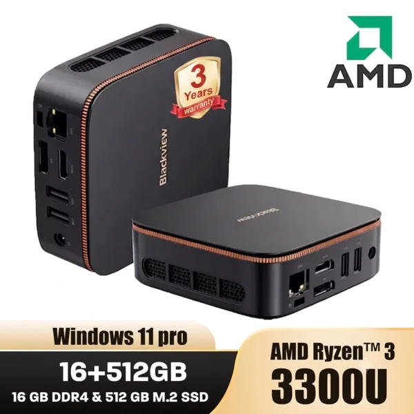 Mini PC Blackview MP20 AMD Ryzen 3 3300U (pana la 3