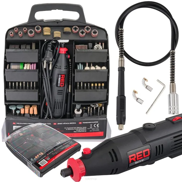 Mini polizor drept cu accesorii 350W 300buc 41682