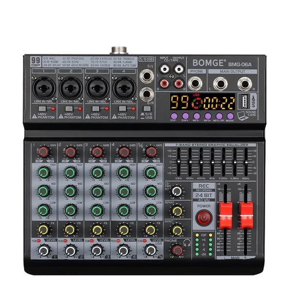 Mixer audio BOMGE BMG-06A