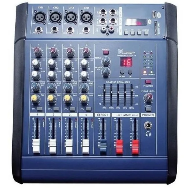 Mixer Audio Profesional cu Amplificare
