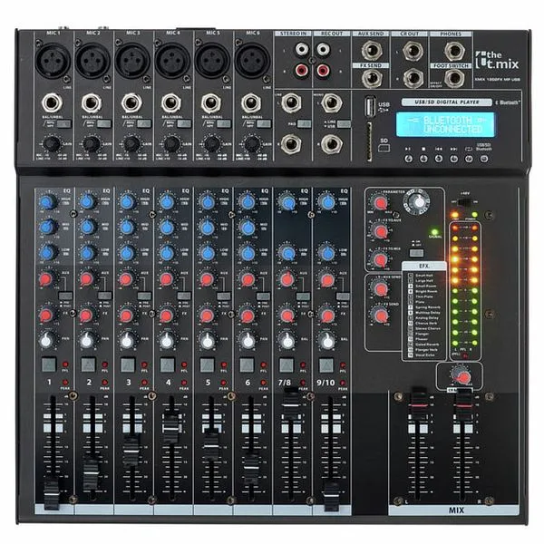 Mixer Audio the t.mix xmix 1202 FXMP USB 12 canale