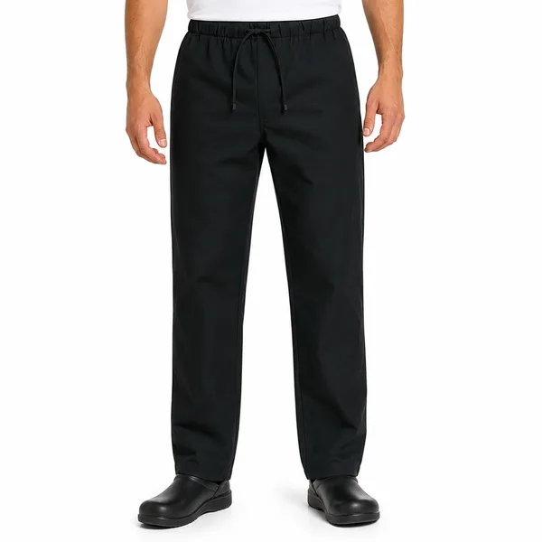 Pantaloni de bucătar PALLTEX CARLO Culoare neagră