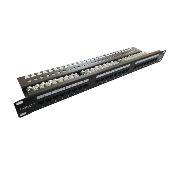 Patch Panel 19" cat5e LanKATT UTP 24port x RJ45