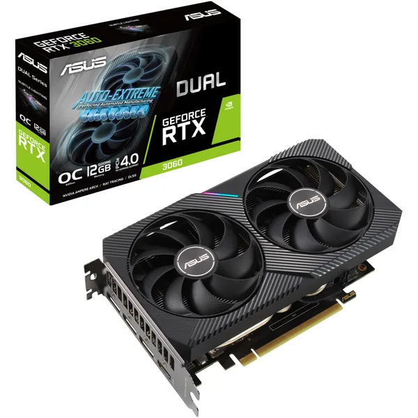 Placa video ASUS Dual GeForce RTX 3060 OC V2