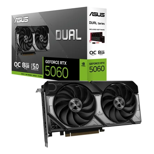 Placa Video ASUS Geforce RTX 5060 DUAL OC