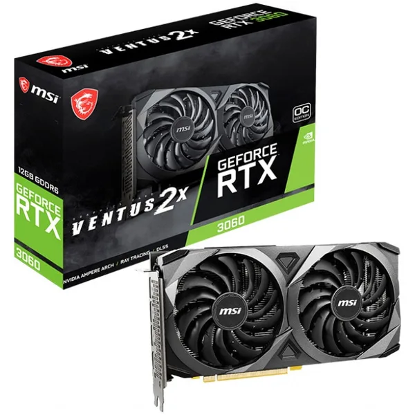 Placa video MSI GeForce RTX 3060 VENTUS 2X OC