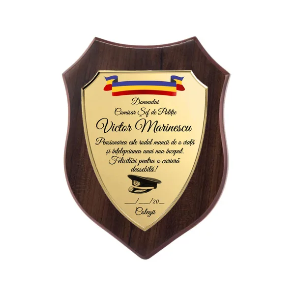 Placheta Scut de Lemn