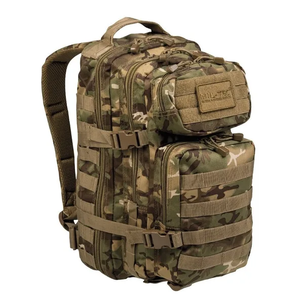 Rucsac Militar Mil-Tec US Assault Large 36 Litri Camuflaj Woodland Arid SKU 14002256
