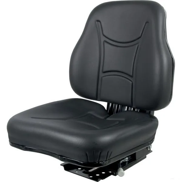 Scaun pentru tractor din pvc negru