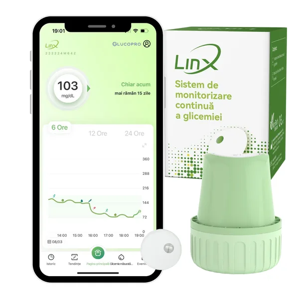 Senzor de Monitorizare Continua a Glicemiei (CGM) LinX