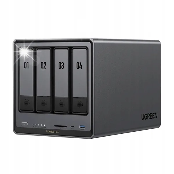 Server NAS UGREEN DXP4800 Plus 4xSATA 8GB DDR5 Intel 8505 10GbE 25
