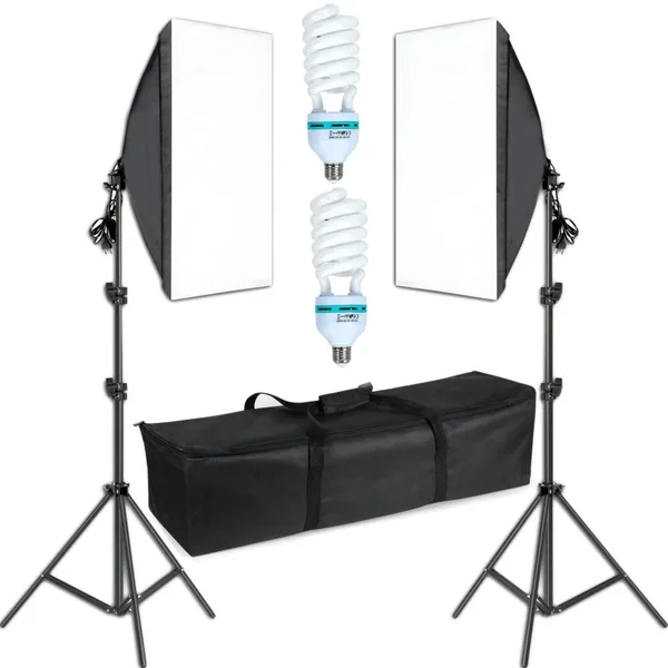 Set 2 lampi softbox 50 x 70 cm pentru studio CLASStitude
