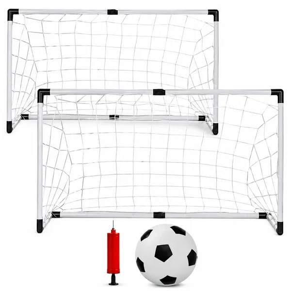 Set 2 porti de fotbal SOLTOY cu Minge