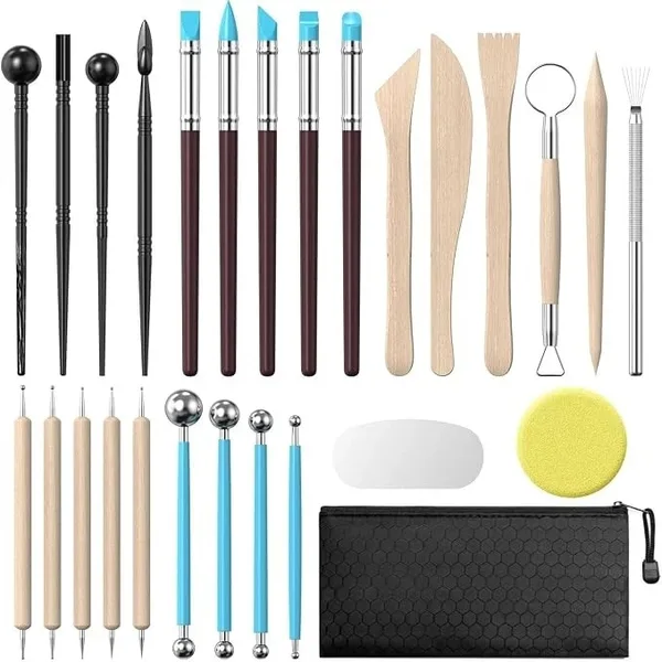 Set 27 unelte modelaj lut și sculptură